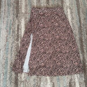 Leopard Skirt Long